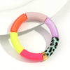 Chunky Acrylic Bead Stretch Bracelet in Multicolor Designs - Image 20