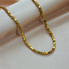 316L Stainless Steel Necklace for Women Gold Color Chain Irregular Bead Charming Trends Simple Jewelry - Image 3
