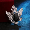 Vintage Angle Wing Double Eagle Badge Men's Retro Suit Coat Rhinestone Brooch Jewelry Metal Pins and Brooches for Women - Image 11