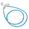 Blue Lapis Lazuli Bead Necklace 2MM Small Agates Sodalite Turquoises Semi-Precious Choker Jewelry Gift - Image 18