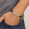Stainless Steel God IS IN Control Tube Bracelet Rope Adjustable Inspirational Bracelets Stretchable with Card - Image 3