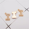 10-26PCS Alphabet Charms With Plastic Pearl Alloy Gold Color English Letter Pendant Necklace Bracelet Jewelry Accessory - Image 26