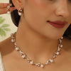1 Set Ladies Elegant Imitation Pearl S-Shape Necklace Earring Set Bridal Clavicle Chain Jewelry for Weddings Women Jewelry Gifts - Image 1
