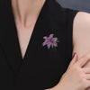 White/Green/Purple Lily Brooch Rhinestone Flower Jewelry Cloth Pin Gifts - Image 6