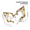 Elf Ear Cuff with Flower and Leaf Details - Image 5