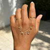 1pc Double Piercing 2 Hole Tassel Chain Mini Cz Hoop Earring Bling Cz Tennis Chain Clip on Earring Cuff Women Jewelry - Image 5