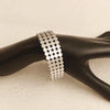Gold‑Plated 316L Steel Multi‑Layer Round Piece Hollow Wide Open Cuff Bangle Stack‑able Women Metal Wrist Bracelet - Image 4
