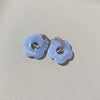 Multicolor Transparent Acrylic Resin Marbling Flower Drop Earrings for Women Gold Color Ear Buckle Jewelry - Image 11