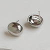 Tobest European Style Punk Geometric Half Metal Big Ball Round Earrings for Women Girls Party Accessories - Image 11
