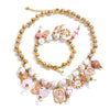 Europe Handmade Jewelry Summer Style Beads Chain Ceramic Heart Eye Drop Charm Necklace Bracelet Vintage Set Jewelry - Image 9