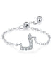 Silver Simplicity 26 Letters Zircon Ring For Women Engagement Wedding Jewelry - Image 48