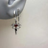 Punk Red Zircon Heart Wings Drop Earrings for Women Men Sweet Cool Metal Crystal Cross Piercing Earrings Y2K Jewelry Accessories - Image 6