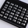 10pcs/lot Simple Stainless Steel Ring For Men Women Beautiful Punk Jewelry Vintage Birthday Party Gifts - Image 19