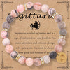 Mhs.sun 12 Star Zodiac Sign Pink Zebra Stone Beaded Bracelets Constellation Birthday Party Jewelry For Women Men - Image 15