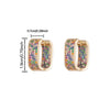 Retro Women's Ear Buckle, Colorful Zircon, and Charming Women's Earrings, Women's Christmas Gift - Image 6
