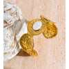 66mm Stainless Steel Hammer Metal Shell Cuff Bracelet Bangle Golden Pvd Plated Texture Wide Wrist Jewelry Gift - Image 6
