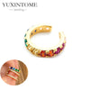 1PC Plated Gold Ear Cuff Earrings Ear Clip for Women Purple/Green/Turquoise No Pierced Earrings Jewel - Image 26