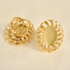1/5pcs Gold Plated Cabochon Ring Round Oval Blank Tray Base Stainless Steel Rings For Women Men Handmade Enamel Accessories - Image 5