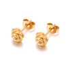 Rose Pendant Necklace for Women Gold Plated Stainless Steel Flower Jewelry Anniversary Wedding Gift - Image 10