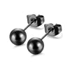 1Pair Small Round Ball Stud Earring For Women Men Stainless Steel Needle Push Back Ear Studs Simple Jewelry - Image 7