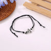 Women Retro Hemp Rope Turtle Anklet Hand-woven Ancient Silver Color Turtle Beach Anklet - Image 4