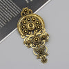 Shining Bohemia Brooch For Delicate Woman Retro Gold Silver Color Flower Metal Pin Bridal Jewelry Ethnic Wedding Gift - Image 1