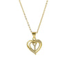 A-Z English Letter Initial Necklace Gold Plated Necklace Micro Setting Zircon Heart Necklace for Women - Image 19