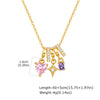 Charms Heart Pendant Necklace for Women, Golden Stainless Steel OT Toggle Necklace, Layered Necklace Stylish Valentine's Gift - Image 9