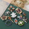Women Pearl Crystal Baroque Brooches Cross Crown Vintage Badges Pins Lady Clothing Coat Banquet Brooch Pin - Image 1
