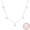 Necklace Silver Butterfly Love Heart Bear Classic Simple Adjustable Necklace For Women Girl Jewelry Gifts - Image 23