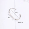10pcs Simple Stainless Steel Bracelet Adjustable Bracelet For Women Laser Engraved Logo Jewelry Accessories - Image 2