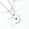Stainless Steel Playing Card Pendant Necklace with Ace of Hearts or Ace of Spades Design - Image 11