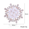 Christmas Classic Rhinestone Snowflake Brooches for Women Pearl Ice Crystal Pins Office Party Friend Year Gifts Accessories - Image 8