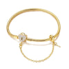 Bracelet Silver Charm Bracelet 17-20CM Golden Heart Love Key Clover Bracelet Bangle Women Jewelry Gift - Image 12
