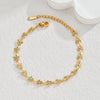 Colorful Artificial Crystal Jewelry Set with Flower Heart and Sun Motifs - Image 9