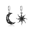 Abstract Hollow Sun Moon Hoop Earrings for Women Jewelry Minimalist Accessories Wearable for Date Travel Party - Image 9