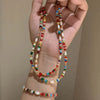 Colorful Bead Necklace and Bracelet Options with Imitation Pearl Accents - Image 1