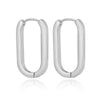 Chain Hoop Piercing Earring with Square and Waterdrop Details - Image 15