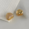 Smooth Star Zircon Hoop Earrings for Women Girls Metal Chunky Sun Rhinestone Ear Buckle Punk Y2K Jewelry - Image 7