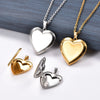 Stainless Steel Love Heart Photo Locket Pendant for Women Men Openable Picture Box Frame Charms Chain Necklace Metal Jewelry - Image 3