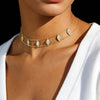 Bling CZ Paved 3pcs North Star Choker Double Chain Necklace for Women Modern Jewelry Gold Color Layer Chokers - Image 5