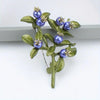 Multi-Style Floral Brooches, Enamel Rhinestone Flower Lapel Pins for Women - Image 9