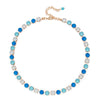 8mm Cubic Zirconia Necklace For Women Round Shape Crsytal Claw Setting Colorful Zircon Chokers Beads Neck Jewelry - Image 18