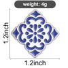 Blue White Mediterranean Enamel Pins Floral Ceramic Pattern Brooch Azulejo Tile Lapel Badge Jewelry Accessory Gifts For Friends - Image 2