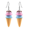 Handmade Polymer Clay Cute Drop Earrings For Women Girl Kid 3D Food Ice Cream Dangle Earrings Jewelry Gift - Image 4
