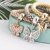 3Pcs Heart Bracelet Set For Women Crystal Owl Lock Key Music Sign Butterfly Elephant Charm Bangle Party Jewelry Gift - Image 6