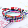 Anklets For Women Woven Fabric Foot Leg Bracelet Men Handmade Rope Braid Knot Beach Barefoot Weave Ethnic Boho Adjustable Charm - Image 4