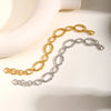 Stainless Steel Oval Links Chain Bracelets for Women Girls, Dainty Simple Metal Links Wristband Jewelry - Image 6