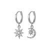 Cute Snowflower Christmas Earring Pave Cubic Zirconia Hoop Earrings for Women Christmas Jewelry - Image 17