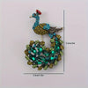 and peacock open screen brooch, European and American retro colored enamel pin accessories - Image 30